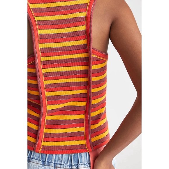 Anthropologie Ribbed Racer Tank NWT SZ XL - Picture 4 of 16